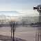 Snowy morning in Rockingham County, with Massanutten mountain in the background