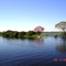 Rio Paraguai na estação das cheias, próximo ao acesso à Lagoa Vermelha.
