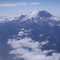 Mt. Rainier from a commercial jet.