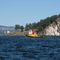 Tug boat off Stuart Island US, at Turn Point