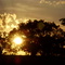 Por do sol .