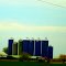 Dairy Farm with Eight Silos