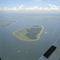Ilha na represa de Barra Bonita