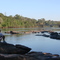 Vista do Rio Arinos para a ponte sobre o mesmo, na MT 325, Juara-MT