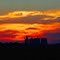 sunset outside of town