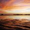 Embossed sunset