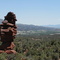 Red canyon rock tower