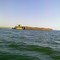 Barcaça na hidrovia Tietê-Parana em Araçatuba