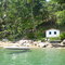 Cenário da Praia da Fome - Ilhabela - Brasil