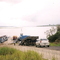 83 - Ferryboat (ferry-boat) Balsa na represa,  Itatinga-SP. Foto: 29 jan 2005.