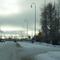 Candy cane lightpoles in North Pole