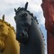 Neiva ciudad Villamil. Monumento "Los Caballos".