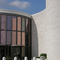 The curves of commerce: entrance to a shopping mall