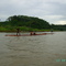 Transportando madera Rio Sardinata