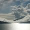 clouds drinking water from calima lake