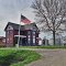 Victorian Farmhouse, Barn & Group of Bins