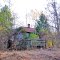 VIRGINIA: ISLE OF WIGHT COUNTY: house in ruins on east side of old Bethany Christian Church ["Old Muddy Cross"] (United Church of Christ), Muddy Cross Drive (S.R. 620)