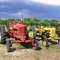 Stopped for apples and look what we found ..antique tractors!