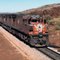 Hamersley Iron ALCO C636 units lead an ore train in the Pilbara c1978