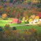 Red barn in autumn