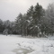 Beaver Dam in the Snow near Quabbin