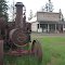 Steam thresher-engine tractor and Friendly Store