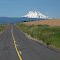The road to Friend, Mt Hood gleaming