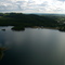 Vista aerea da represa do Bico da Pedra