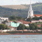 CAMPO DO MEIO - MG- BRASIL - VISTA DO LAGO DE FURNAS E IGREJA MATRIZ