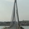 Rodovia MS 240 junto a Ponte Alencastro, no fundo a vista de Minas Gerais - Paranaíba - Mato Grosso do Sul - Brasil