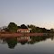 Reflexo no Rio Parnaiba no Porto Gouveinha em Ipiaçu - Minas Gerais, Brasil