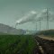 Looking back towards the polluted city. - On the way to the Cordillera Blanca