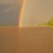 Two rainbows after a big storm, Amazon river, Marañón-Ucaialy confluence, Loreto region, Peru