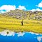 Walking over the 4300 meters high (Stone Forest)