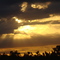 Sunset at the soccer field.