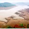 Estiagem Rio Iguaçu, represa Foz do Areia