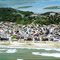 Aérea da praia do Mar Grosso Laguna