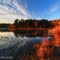 Sun setting at Pickerel Lake