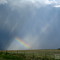 2008 - August 13th - 23:14Z - Looking SE - Vivid hail/rainbow.