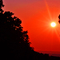 orange and red sunset, june 2008