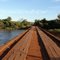 Ponte sobre o Rio Dourados junto ao Porto Cambira - Dourados - MS - Brasil