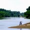 Fishing on the  Brazos River, Texas