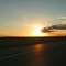 Ocaso en la carretera Valle de La Pascua-El Sombrero, entre Lechozo y Las Cántaras, Guárico, Venezuela