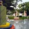 San Ignacio - Municipio Rosario de Perijá - Plaza Bolívar. Al fondo, Iglesia.