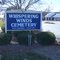 Whispering Winds Cemetery sign