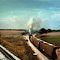 MKT Train heading towards South Mound, Kansas. 1987