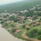 foto aérea, margem do rio.