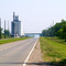 Old Route 66 passes beneath its replacement