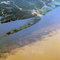 71.白い川と黒い川の会合  Meeting of white and black water rivers