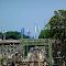 Neu-Isenburg: Looking north to the skyline of Frankfurt (End April 2013)